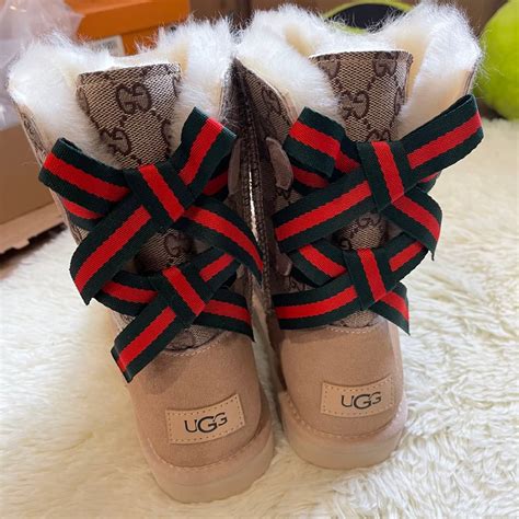 gucci ugg boots|high heel gucci boots.